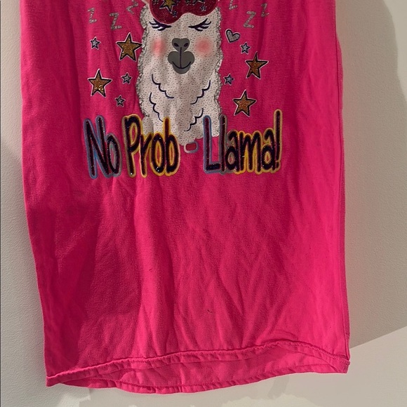 Pink and Gray Nightgown with Playful Design - Picture 5 of 5